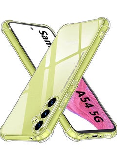 Buy Samsung Galaxy A54 5G Case Clear Slim Fit For Soft TPU Back Flexible Silicone Cover Clear in UAE