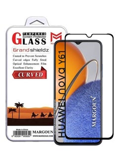 Buy Screen Protector Tempered Glass For HUAWEI NOVA Y61 6.5 inch CLEAR in UAE