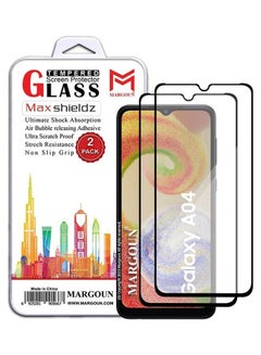 Buy 2 Pack Screen Protector Tempered Glass For SAMSUNG galaxy A04 6.5 inch CLEAR in UAE