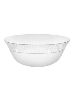 اشتري Velvett Collection 8" Stella white Serving Bowl Premium-Quality Opalware Light-Weight and Food-Grade Bowl with Elegant Hexagonal Design White 8inch في الامارات