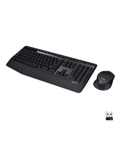 Buy MK345 Wireless Keyboard And Mouse Arabic Black in Saudi Arabia