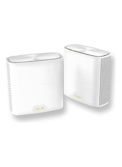 اشتري ZenWiFi XD6 2 Pack AX5400 Whole Home Triband Mesh Wi-Fi 6 System, Coverage Up To 5400 Sq. Ft. 4 Bedroom, 5400Mbps, AiMesh, Parental Controls, Easy Setup, Pack Of 2 لون أبيض في الامارات