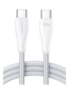 اشتري Usb C Cable 100W 2M Usb C Type Charging Cable Nylon Pd Fast Charge Cable Type C Cable For Air Mini Samsung Pixel All Pd Usb C Charger White في مصر