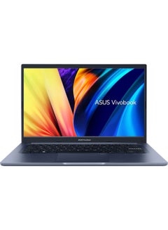 اشتري Vivobook 14 X1402ZA-EB110W Slim Laptop With 14-Inch Display, Core i5-1235U Processor / 8GB RAM / 512GB SSD / Intel UMA / Win 11 Home / English/Arabic Quiet Blue في الامارات