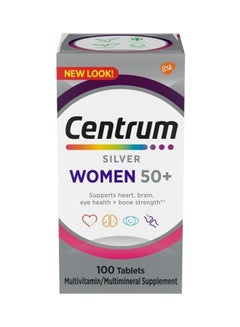 Buy Multivitamin And Multimineral Silver 50+ For Women 100 Tablets in Saudi Arabia