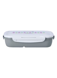 Buy Airtight Lunch Box With Spoon Grey 1.35Liters in UAE