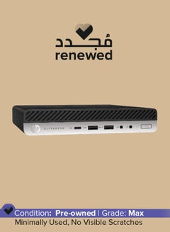 Buy Renewed - EliteDesk 800 G3 Tiny Desktop Computer  Mini Business PC SFF,Intel i5-6TH GEN/8GB DDR4 RAM/256GB SSD/Windows10 English/Arabic Black in UAE