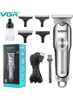 Buy Cordless Professional Hair And Beard Trimmer Silver in Saudi Arabia