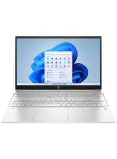 اشتري Pavilion 15-eh2085cl Laptop With 15.6-Inch FHD IPS Touchscreen, AMD Ryzen 7 5825U Processor / 16GB RAM / 512GB SSD / AMD Radeon Graphics / Windows 11 Home / English Silver في الامارات