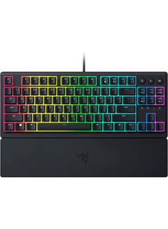 اشتري Ornata V3 TKL Gaming Keyboard Low Profile Keys Mecha Membrane Switches UV Coated Keycaps Backlit Media 8 Zone RGB Lighting Spill Resistant Magnetic Wrist Wrest في السعودية