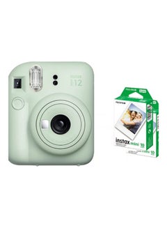 Buy Instax Mini 12 Instant Film Camera With Pack Of 20 Films in UAE