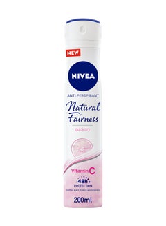 Buy Natural Fairness Antiperspirant For Women Spray 200ml in Saudi Arabia