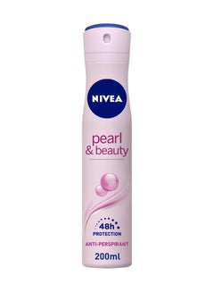 Buy Pearl Extract And Avocado Oil Anti Perspirant Body Spray Pink/Blue 200ml in UAE