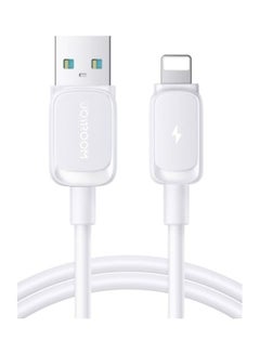 Buy Multi Color Series 2.4A USB To Lightning Fast Charging Data Cable For iPhone White in UAE