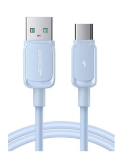 اشتري S-AC027A14 Series 3A USB To USB C Type C Fast Charging Data Cable Compatible For Samsung S21 S20 Note 20 10 9 Huawei P30 P20 Lite Mate 20 Pro P20 LG G5 G6 Xiaomi Mi 1.2M Blue في الامارات