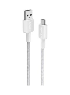 Buy 322 USB-A to USB-C Braided Cable 3ft/0.9m A81H5H21 White in UAE