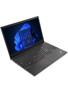 اشتري ThinkPad E15 Laptop With 15.6-Inch Display, Core i7-1255U Processor/16GB RAM/512GB SSD/2GB Nvidia Geforce MX550 Graphics Card/DOS(No Windows) English black في الامارات