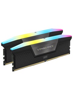 اشتري VENGEANCE RGB DDR5 32GB (2x16GB) 5600 (PC5-44800) C40 1.25V Intel XMP Memory Kit Black في السعودية