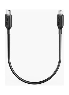 Buy PowerLine III USB-C To Lightning Cable 0.3M 1Ft Black in UAE