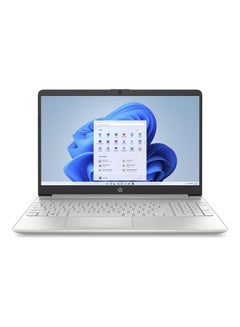 اشتري 15s-FQ5040NE Laptop With 15.6-Inch Display, Core i7 1255u Processor/16GB RAM/512GB SSD/Intel UHD Graphics/Windows 11 Home English/Arabic Natural Silver في الامارات