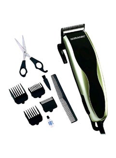 Buy Powerful Hair Clipper with Precision Cutting Blade | Magnetic Motor for Perfect Results | Box Includes 4 Length Limit Combs | Men's Hair Clipper 9W Black/Gold Black/Gold in Saudi Arabia