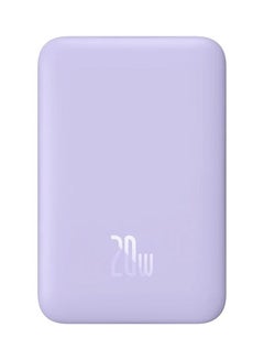 اشتري 10000.0 mAh Magnetic Wireless Power Bank, 10000mAh 15W Qi Wireless Mag Safe Battery Pack with 20W USB C Power Delivery Port Compatible with iPhone 14/14 Plus/14 Pro/14 Pro Max and iPhone 13/12 Series - Purple في الامارات