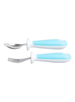 Buy Raise Toddler Fork And Spoon Set Assorted Colours in UAE