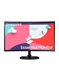 Buy 24 Inch Essential Curved Monitor, 75Hz AMD FreeSync, Gameing Compatable, S3 S36C  LS24C360 Black in UAE