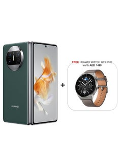 Buy Mate X3 Dual SIM Dark Green 12GB RAM 512GB 4G With Watch GT3 Pro - Middle East Version in UAE