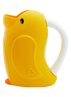 اشتري Duckling Soft Rim Bath Rinser with Easy-Grip Handle, Yellow في السعودية