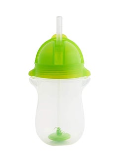 اشتري Click Lock Tip and Sip Weighted Straw Cup 10oz/296 Ml 1 Pack Green في السعودية
