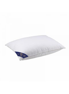 Buy Hotel Pillow Anti Allergic Cotton White 75x50cm in Saudi Arabia