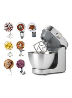 Buy Stand Mixer Kitchen Machine Prospero Plus With Stainless Steel Bowl Beater Whisk Dough Hook Blender Meat Grinder Roto Food Cutter Multi Mill 4.3 L 1000.0 W KHC29.Q0SI Silver in Egypt