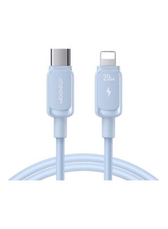اشتري Charger Type C To Lightning Fast Charging Power Delivery PD 20W Cable For iPhone 14 iPad And 14 Pro 14 Plus 14 Pro Max 8 To 14 All Series Blue في مصر