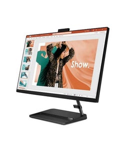 اشتري IdeaCentre AIO 3 27IAP7 With 27-Inch FHD Display, Intel Core i5-1240P Processor / 8GB RAM / 512GB SSD / 2GB NVIDIA GeForce MX550 Graphics / Windows 11 Home / English/Arabic Black في الامارات