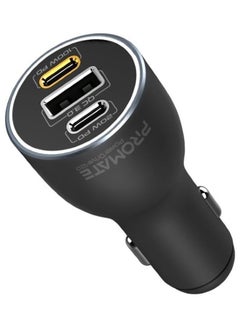 Buy iPhone 15, Laptop Car Charger, 120W Heavy-Duty USB-C Car Adapter with Dual 100W/20W USB Type-C Power Delivery Ports, 18W QC 3.0 USB Port and Surge Protection, MacBook Pro, PowerDrive-120 Black Black in UAE