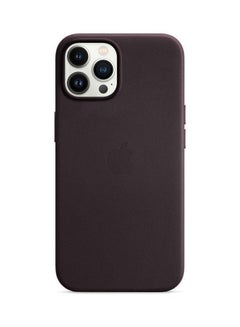 Buy iPhone 13 Pro Max Case And Cover Leather Case With Magsafe Purple in UAE