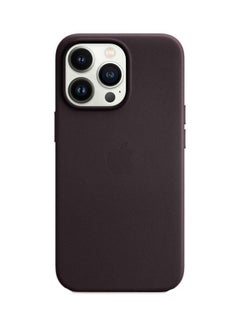 Buy iPhone 14 Pro Max Case And Cover Leather Case With Magsafe Purple in UAE