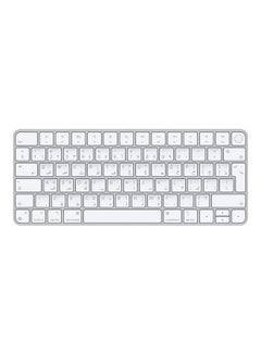 Buy Magic Keyboard with Touch ID for Mac models with Apple Silicon – Arabic/English Silver/White in UAE