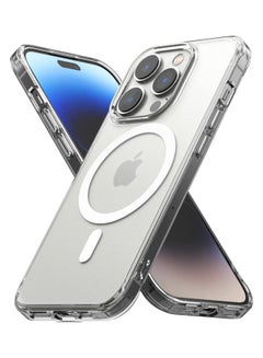 Buy iPhone 14 Pro Max Case Fusion Magnetic Design Tpu And Pc Cover Compatible With MagSafe Clear in UAE