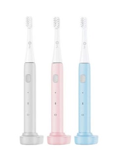 Buy Rechargeable Sonic Electric Toothbrush With Timer Waterproof IPX7 Pink in UAE
