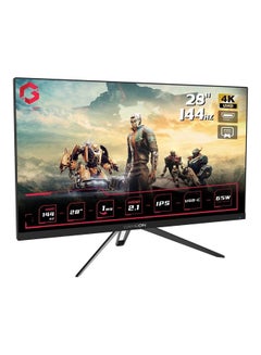 Buy Gaming 28 INCH 3840 x 2160P Flat 4K Monitor GO28UHDIPS Ultra HD 144 Hz 1ms Gsync And FreeSync HDMI 2.1 DP With USB C UHD Monitor Support PS5 BLACK 795650 Black in UAE