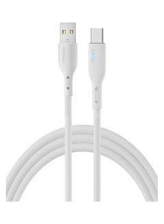 اشتري Usb To Type C Cable Fast Charging Compatible With Samsung Galaxy S21 Note 20 M12 M52 A13 A23 A53 MacBook Pro Huawei PS5 White في مصر