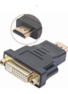 Buy Convert Hdmi Male To Dvi Female Black in UAE