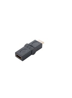 Buy keendex adapter hdmi male to hdmi 90 female fixable Black in Egypt