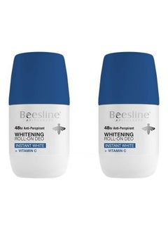 Buy Pack of 2 Whitening Roll-On Deodorant Instant White + Vitamin C 100ml in UAE