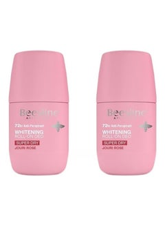 Buy Pack of 2 Whitening Roll-On Deodorant Super Dry Jouri Rose 100ml in Egypt