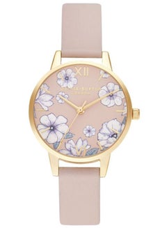 Buy Women's Leather Groovy Blooms Analog Watch OB16AN04 in UAE