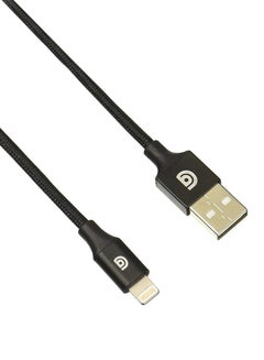 اشتري كابل بريميوم USB إلى لايتننج أسود في السعودية