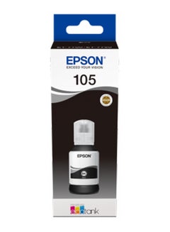 Buy Epson 105 EcoTank Ink Bottle, Black Ink for Printer Refill - Black in UAE